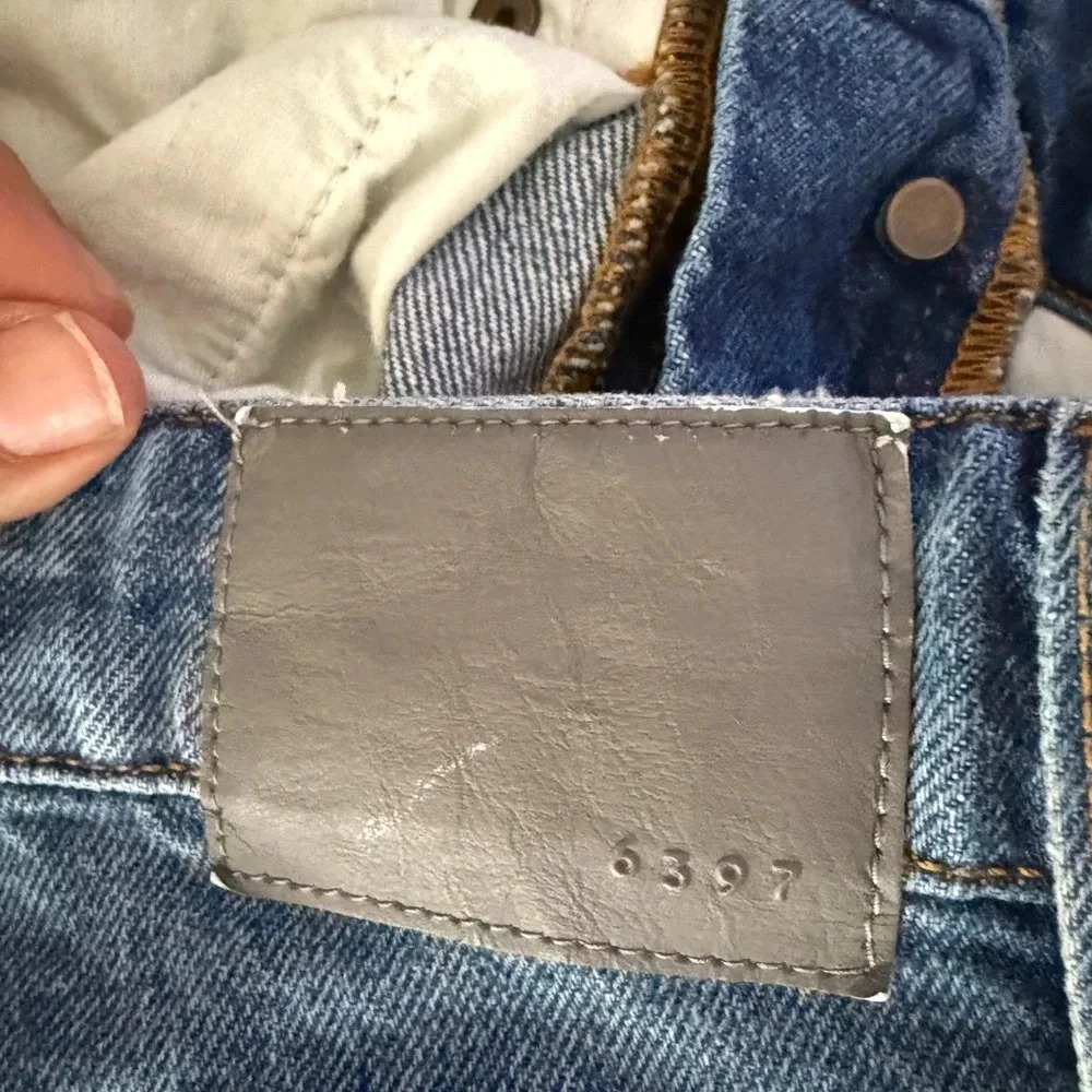6397 100%Cotton "Men’s Style" Italian Jeans Medium Wash Straight Leg - Picture 11 of 12